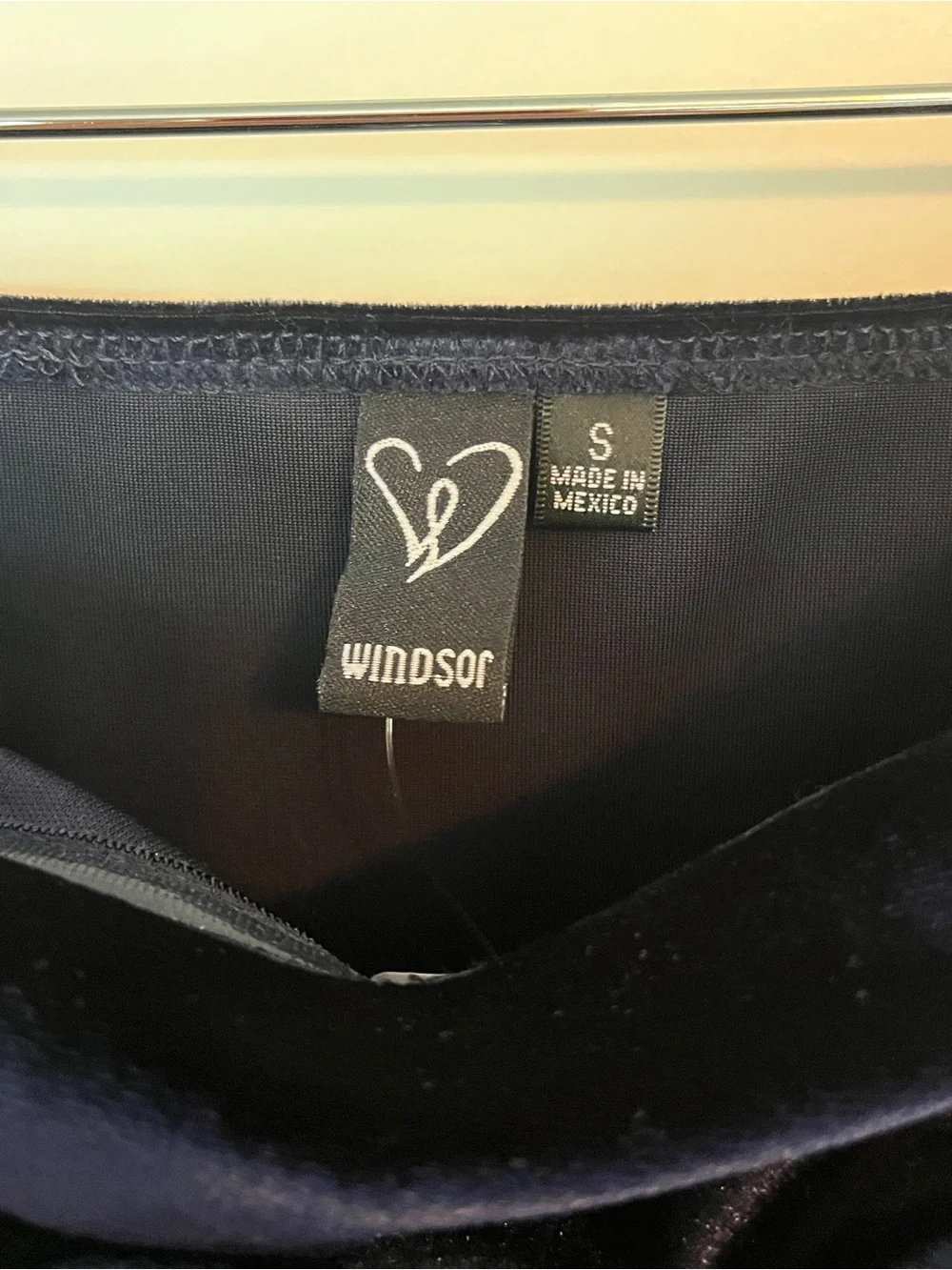 Windsor Strapless Navy Blue Velvet Mini Dress